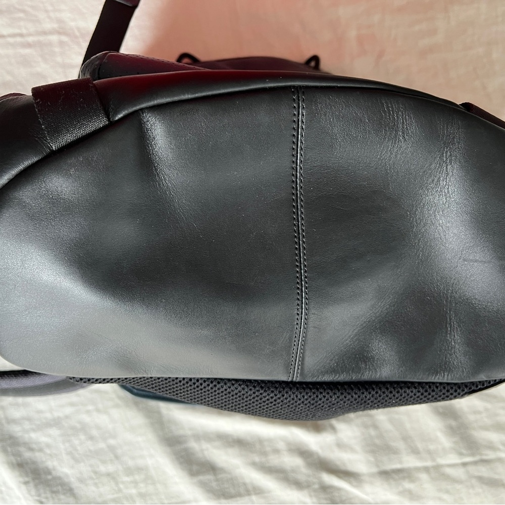 Coach Blue and Black TERRAIN TREK Leather Backpack - Picture 8 of 11